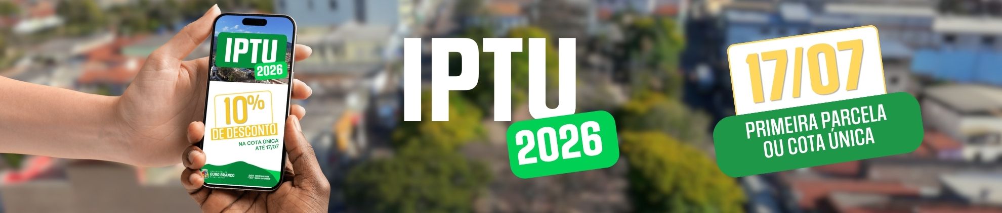Banner IPTU 2026